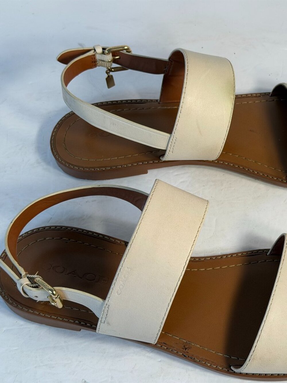 WOMENS SIZE 10 COACH SANDALS - Picture 4 of 16
